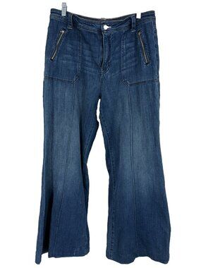Anthropologie Dark Blue Flare Jeans